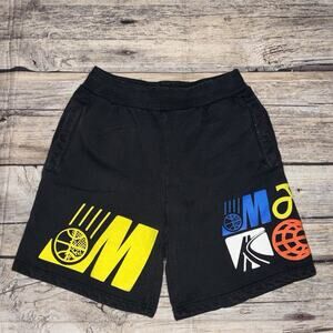 Chinatown Market Air Transit Puff Print Black Sweat Shorts Mens Size Medium